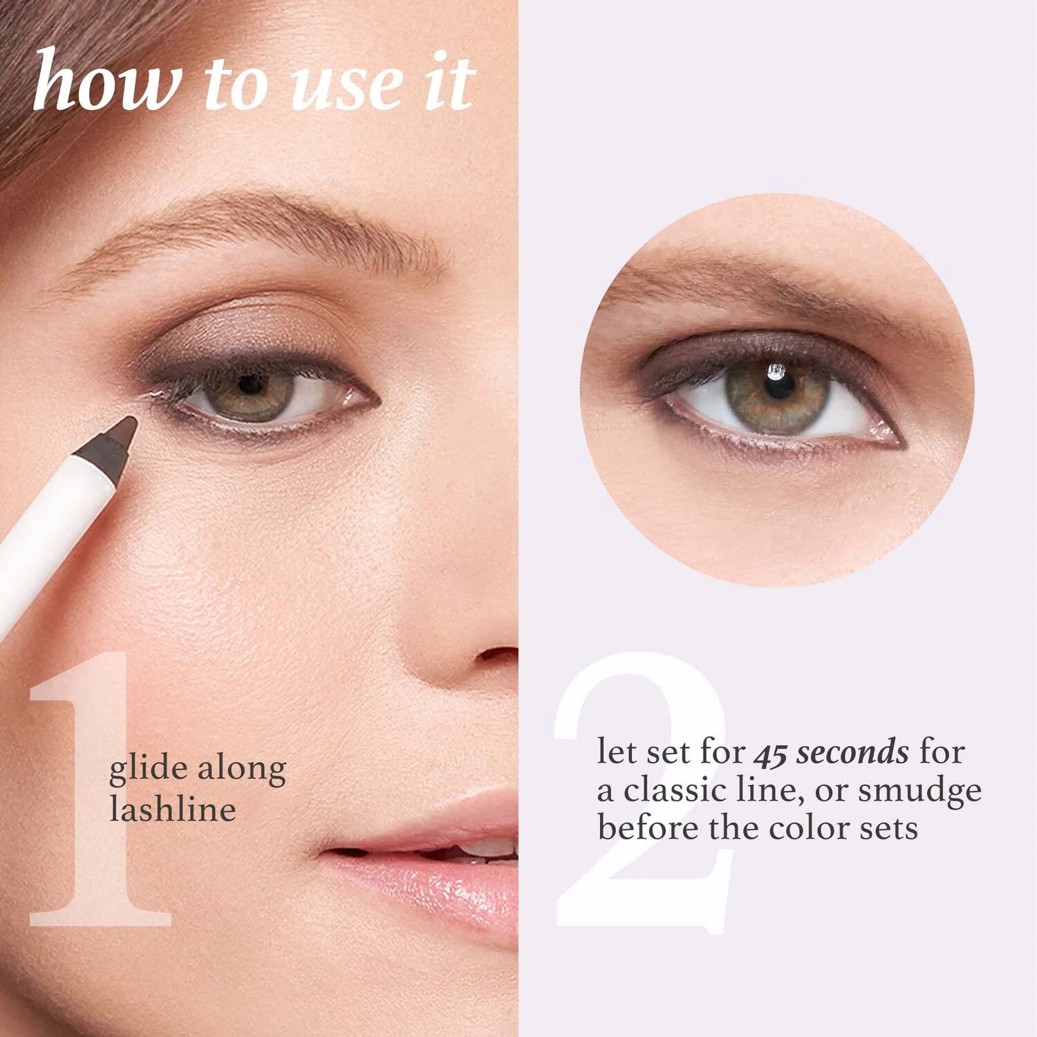 When Pencil Met Gel All-Day Eyeliner Duo: Rich Brown & White Matte - Image 4